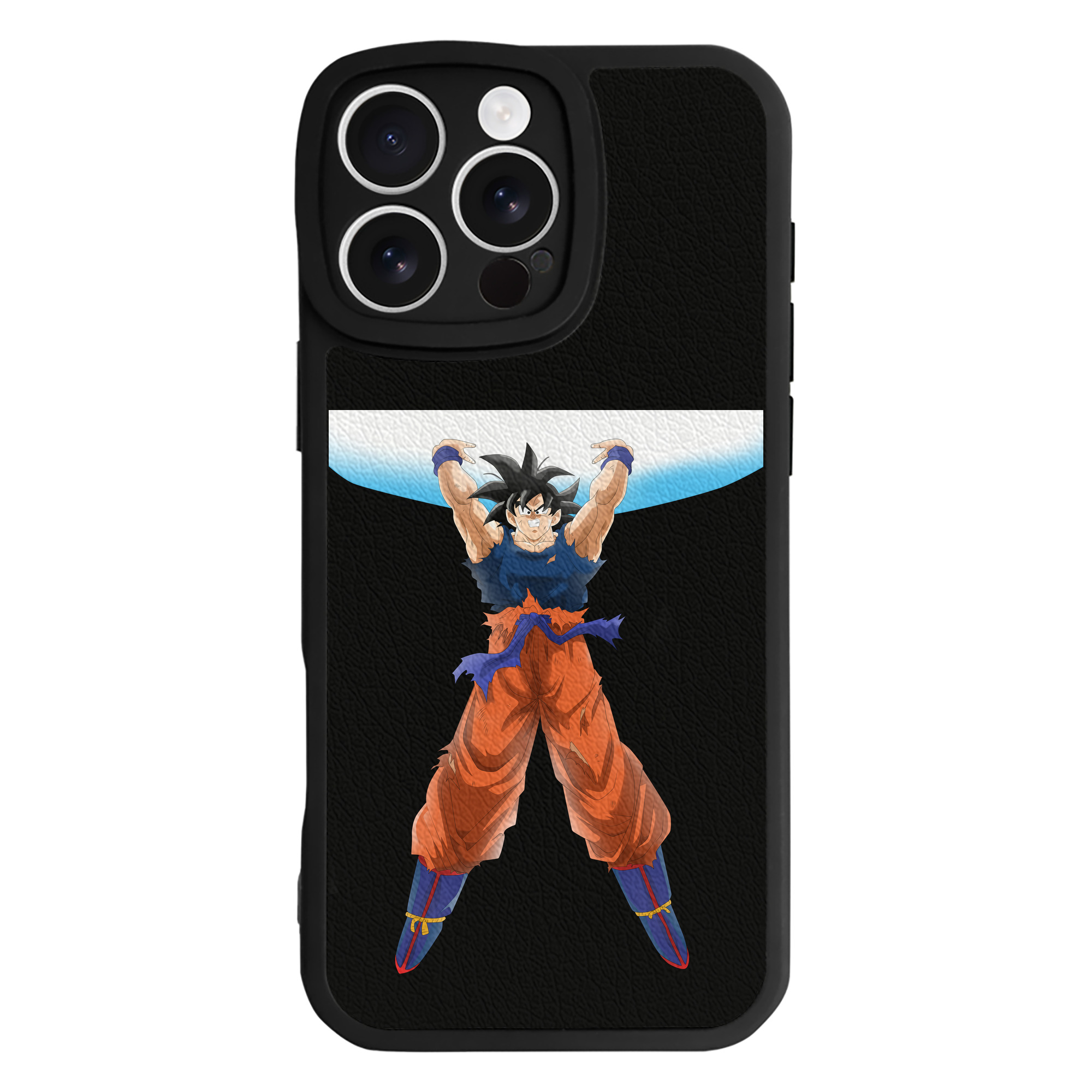 （画像用） ドラゴンボール 孫悟空（そん ごくう）Son Goku カカロット DRAGON BALL Kakarotto 【iPhone 16シリーズ対応】シリコンスマホケース（レザー調） 材質：シリコン